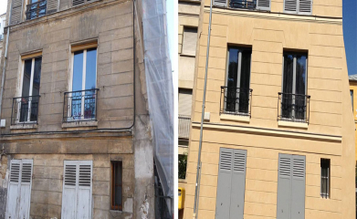 Ravalement de façade immeuble Val d'Oise (95) image 2